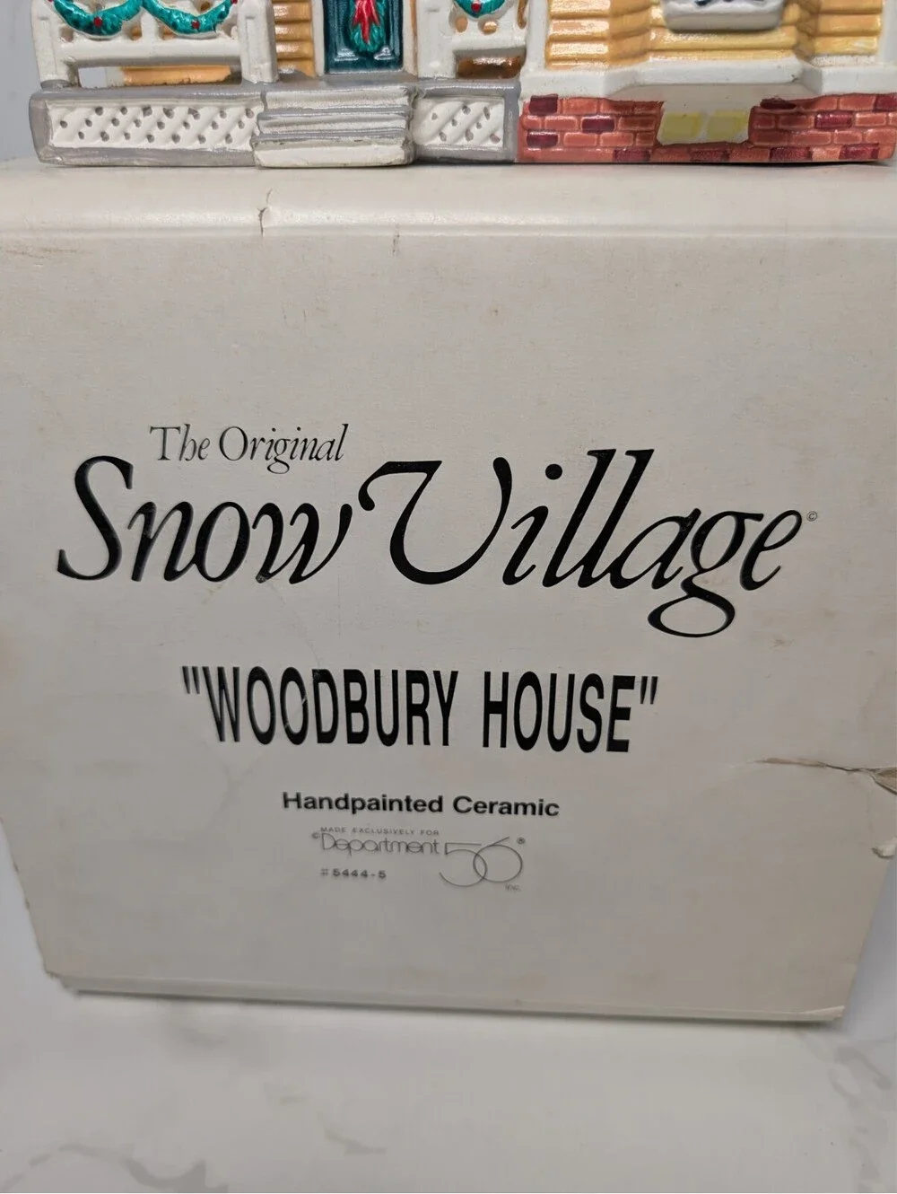 Dept 56 Snow Village Woodbury House 5444-5 1993 Retired Original Box